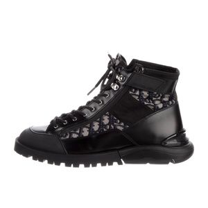 DIOR MEN Calfskin Ankle Lace-Up Boots